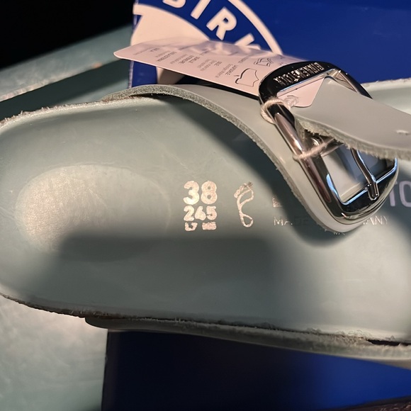 Birkenstock Gizeh Sandals Mint Blue size 38 Women’s - Picture 3 of 8